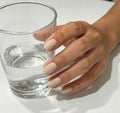 0.62-inch square oat colored patch nail art
