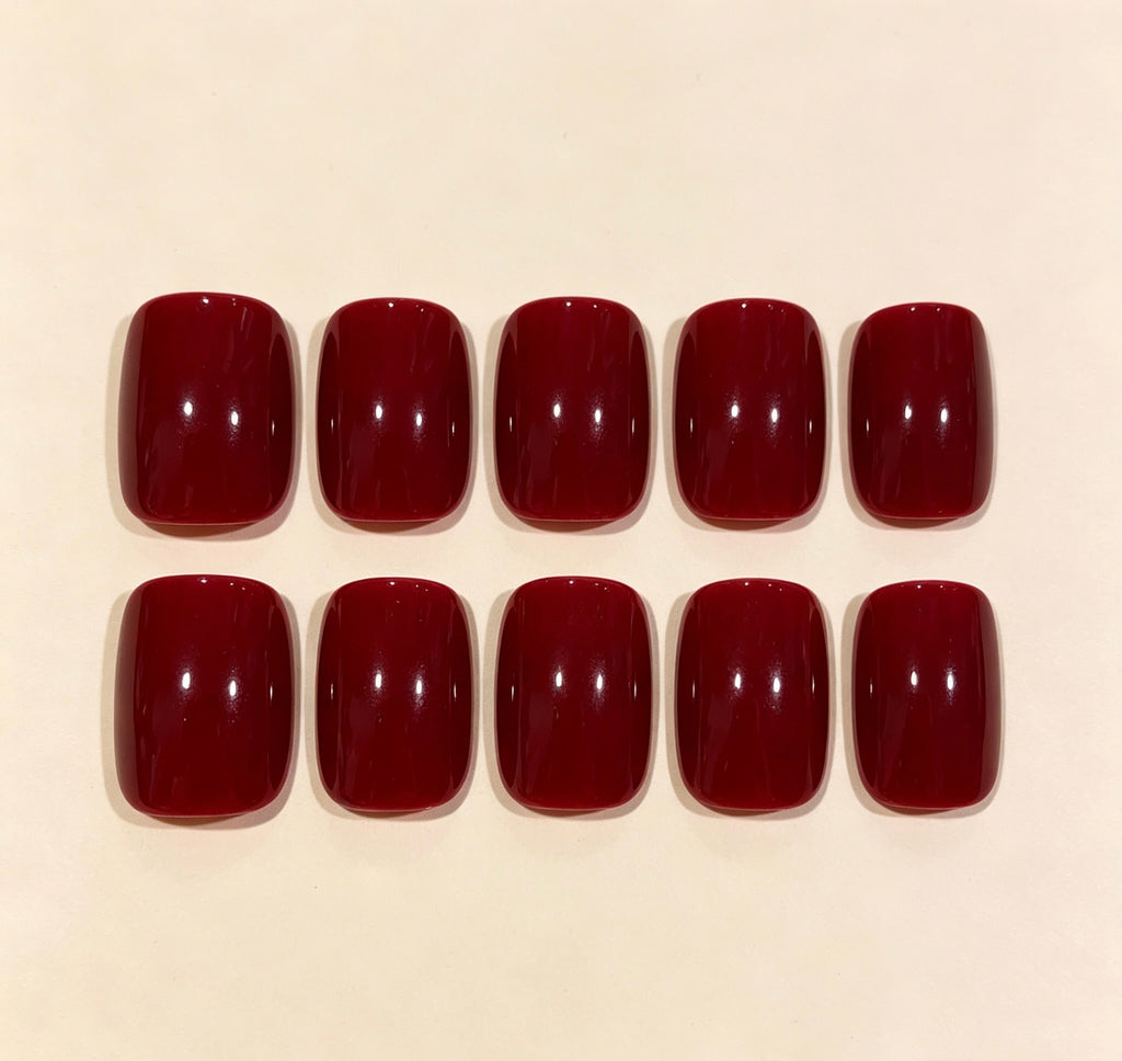0.62-inch Angola Red Patch Nail Art