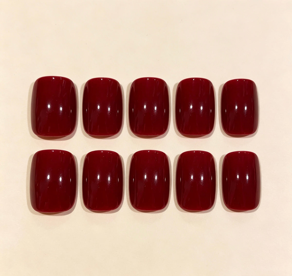 0.62-inch Angola Red Patch Nail Art