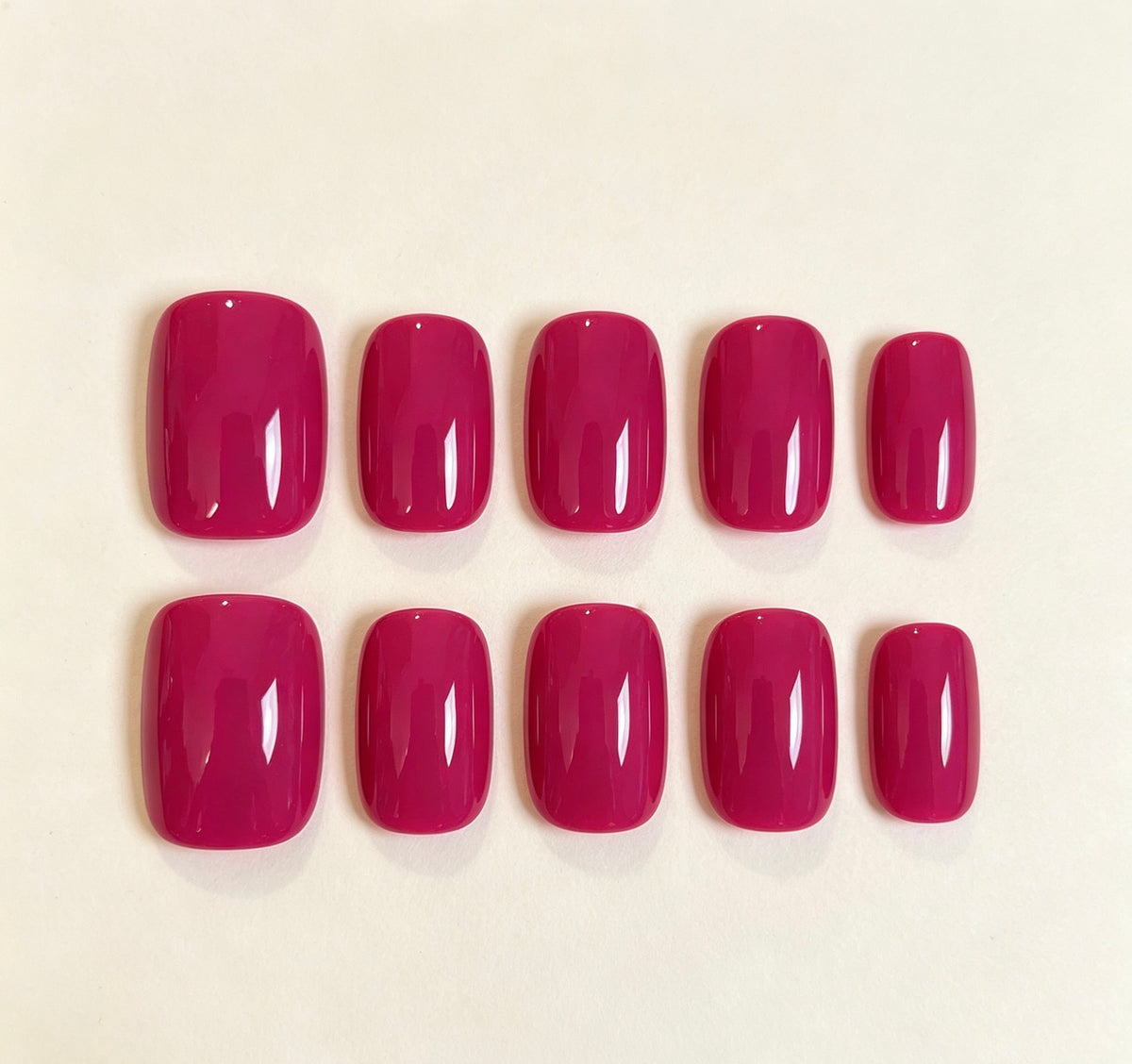 0.62 inch square solid color dragon fruit color patch nail art