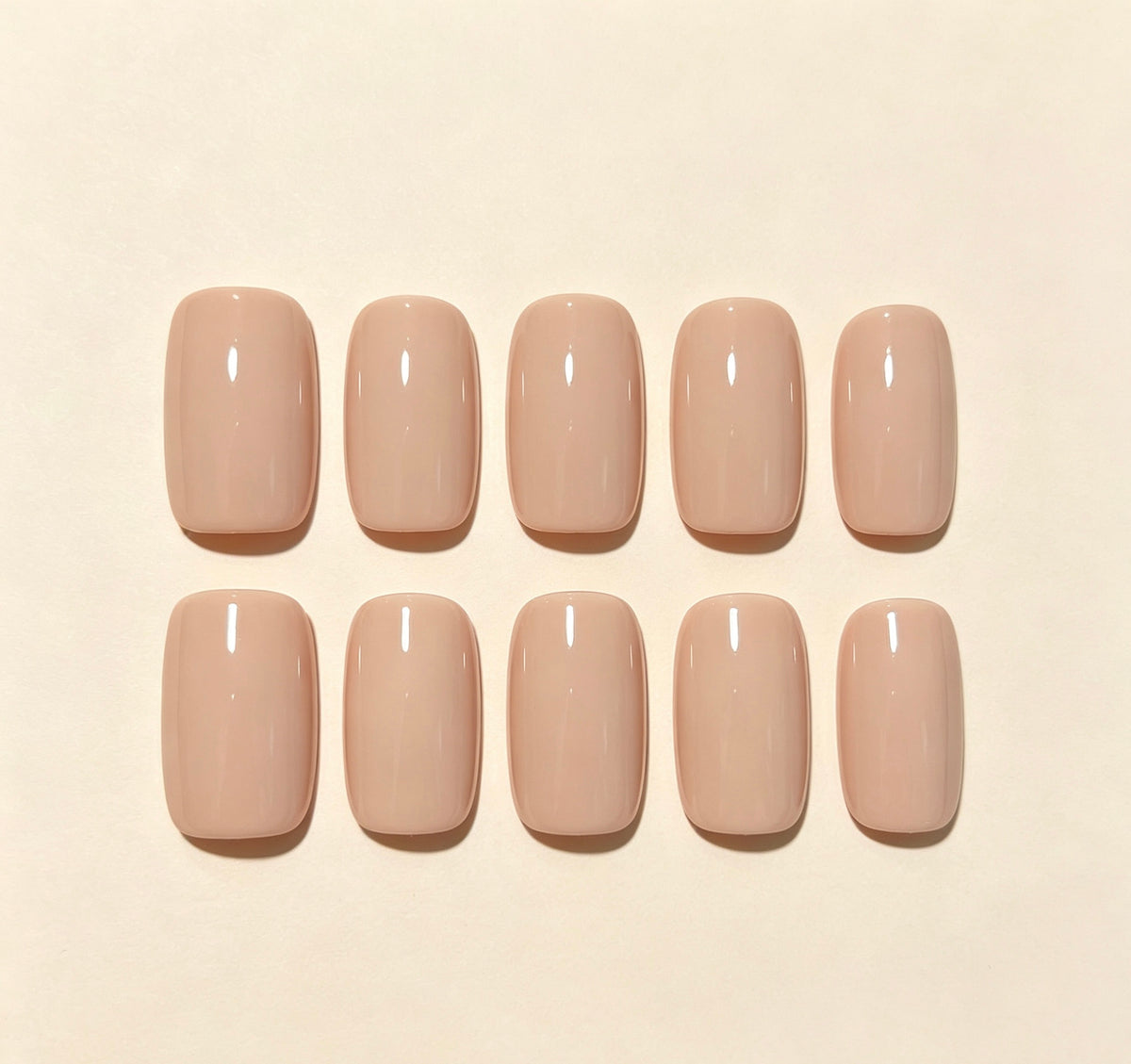 0.62-inch square oat colored patch nail art