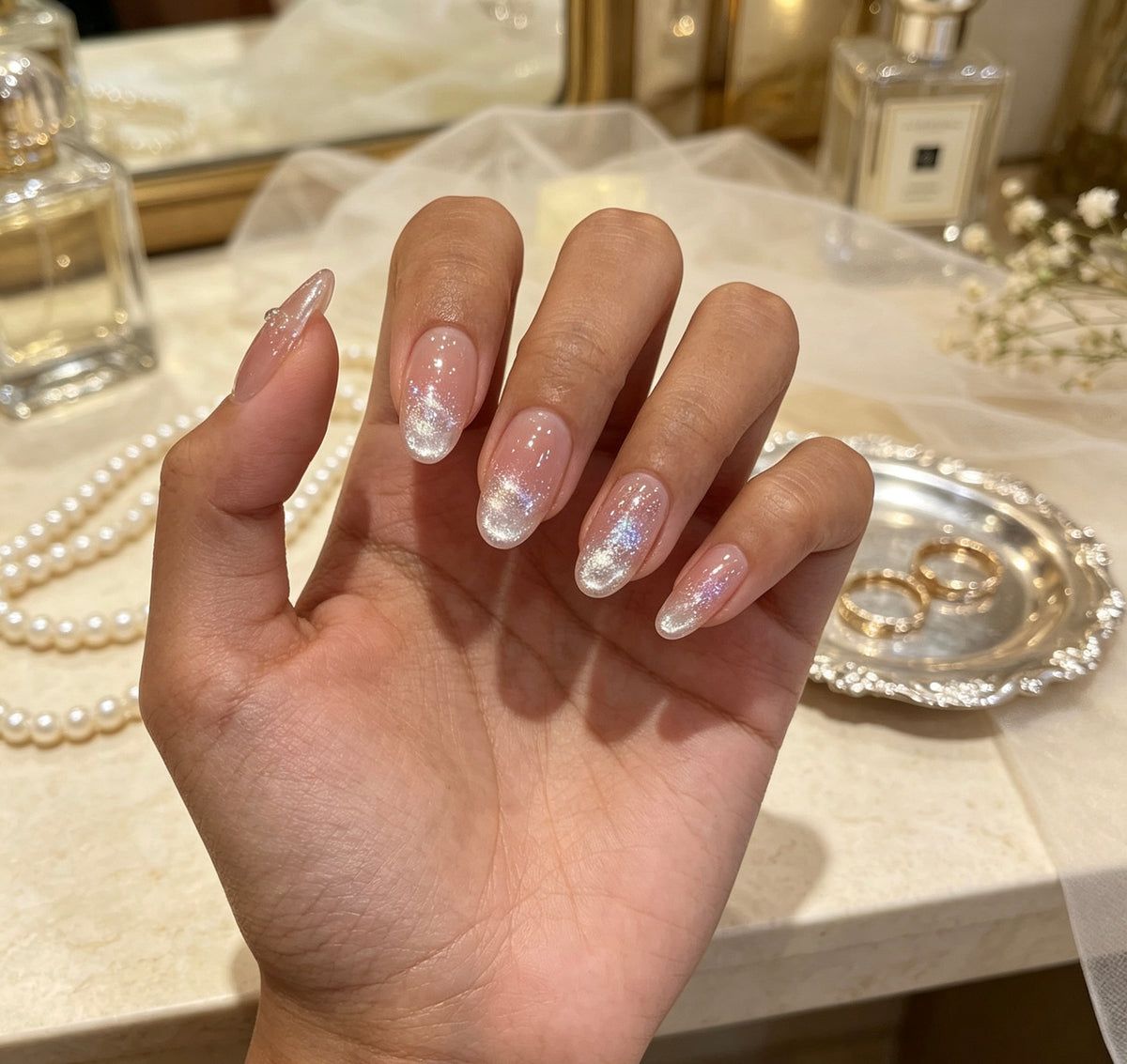 0.7 inch transparent jelly like sticker art patch nail art
