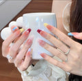 0.78-inch conical French pink dopamine polka dot art decal nail art
