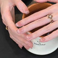 0.62 inch pink blue cat eye gradient patch star wearing nail art